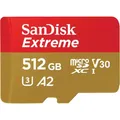 Produktbild: microSD512GB Extreme       +1Ad SDXC SDK - SanDisk SDSQXAV-512G-GN6MA - (PC Zub