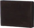 Produktbild: FOSSIL Leder Geldbörse Derrick Money Clip Bifold Dark Brown braun