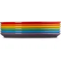 Produktbild: Le Creuset Frühstücksteller Coupe 22cm 6er Set Regenbogen