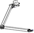 Produktbild: Gelenkarm rechts für Markisenlänge 2,3cm - Thule Ersatzteil-Nr. 1500603087 - passend zu Thule Omnistor 5200