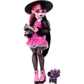 Produktbild: Monster High Draculaura Modepuppe mit Haustier Count Fabulous und Accessoires