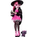 Produktbild: Monster High Puppe Monster High Draculaura Modepuppe mit Haustier Count Fabulous und Accessoires