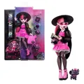 Produktbild: Monster High Draculaura Modepuppe mit Haustier Count Fabulous und Accessoires