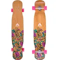 Produktbild: Apollo Dancer Longboard Paeonia, 46 x 9,5 Zoll, ABEC 9 Kugellager, stylische Longboards, perfekt zum Dancing für Profis und Anfänger, Komplettboard für Tricks und Moves Aller Art, Cruiser Longboard