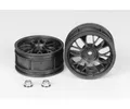 Produktbild: Tamiya Felgen schwarz verstärkt 26mm 2 1:10 Sterndesign 53336