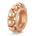 Produktbild: MATERIA Rosegold Bead Anhänger Silber 925 Noppen Zwischenelement für Armband