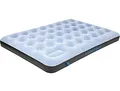 Produktbild: High Peak Unisex Double Comfort Plus Luftbett, mit integrierte Fußpumpe und Anti-Rutsch Funktion, atmungsaktiv, für Indoor und Outdoor, grau/blau/schwarz, XL