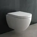 Produktbild: Alpenberger Spülrandloses WC mit Bidet Funktion | Dusch WC mit Schallschutz | Toilettendeckel D Form | Hänge WC mit Intimdusche | Taharet WC Toilette Passend Geberit