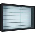 Produktbild: Mid.you Hängevitrine, Schwarz, Holzwerkstoff, 6 Fächer, 60x40x10 cm, stehend, Wohnzimmer, Wohnwände, Vitrinenschränke