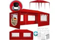 Produktbild: Casaria Partyzelt Rimini, rot 3x6m UV-Schutz 18m² Wasserabweisend 6 Seitenteile Pavillon