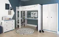 Produktbild: Parisot Jugendzimmer-Set Tivaro, (Kinderzimmer 3-teilig mit Hochbett, Kommode, und Kleiderschrank), integrierter Schreibtisch