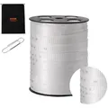 Produktbild: VEVOR Polyester-Zugband, 80,8 m x 1,9 cm, 1134 kgf Zugkapazität, bedrucktes Gurtband zum Kabelziehen für Verpackung, Gartenarbeit, gewerbliche Elektrik, Leitungsarbeiten, weiß
