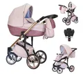 Produktbild: BabyMerc Kombi-Kinderwagen Vip Lux 5 in 1 inkl. Sportsitz, Autositz und Iso Base in 21 Farben