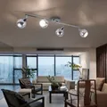 Produktbild: Spotleiste Deckenlampe Deckenstrahler Deckenleuchte 4 flammig beweglich L 83 cm