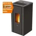 Produktbild: PEGASO Pelletofen Vera Stahl Anthrazit 7 kW mit Automatik