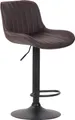 Produktbild: CLP Barhocker Lentini Kunstleder drehbar mit Höhenverstellung,braun schwarz