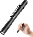 Produktbild: WUBEN PL01 LED Stiftlampe 650 Lumen, Mini-Taschenlampe, IP68 wasserdicht, 4 Modi, wiederaufladbar, kompatibel mit 2 AAA Batterien, Schwarz