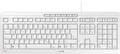 Produktbild: Cherry STREAM Keyboard USB hellgrau DE – Flache Tastatur mit leisem Tippgefühl, Retail