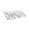 Produktbild: CHERRY STREAM KEYBOARD Tastatur weiß, kabelgebunden, Flüsteranschlag, Laserbeschriftung