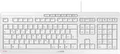 Produktbild: JK-8500DE-0 - Tastatur, USB, weiß-grau, DE