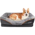 Produktbild: Hundebett Memory-Schaum, orthopädisch, abnehmbarer Bezug, Geschenk, Rutschfest