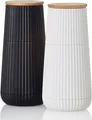 Produktbild: AdHoc MP150 Set Salzmühle und Pfeffermühle Scape Black & White, Kunststoff | Eichenholz