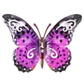 Produktbild: CIM Metall Wand Deko Schmetterling Purple Dots Wandbild Geschenk Idee Tiere