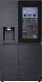 Produktbild: LG Side-by-Side Kühlschrank GSXE91EVAD | InstaView | 628L | Eis- & Wasserspender | Wassertank | Energie D | Schwarz, D (Spektrum A bis G)