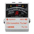 Produktbild: BOSS TU-3S chromatischer Kompakt-Tuner für dein Pedalboard | Der Branchenstandard unter den Tunern im Kompaktformat | Zuverlässiges Tuning für Gitarre und Bass | LED-Anzeige mit 21 Segmenten