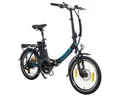 Produktbild: smartEC E-Bike Klapprad E-Klapprad Camp-20D E-Bike 20 Zoll Schwarz, 7 Gang Shimano Tourney Schaltwerk, Kettenschaltung, Hinterrad-Nabenmotor, 562.00 Wh, (1 Paket, 6 tlg., Akku mit Ladegerät, Akku mit Schlüssel, mit Werkzeug), Damen/Herren Unterstützung 25 km/h Anfahrhilfe Scheibenbremse StVZO