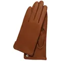 Produktbild: KESSLER Lederhandschuhe CARLA (Paar, 1-St., Handschuhe) Leather Working Group zertifiziertes Leder, REPREVE® Fleecefutter braun 7.5