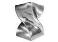 Produktbild: riess-ambiente Beistelltisch TWIST - 30cm silber Aluminium poliert Sitzhocker Modern Design