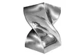 Produktbild: Beistelltisch Sitzhocker Metall in Silber 30 x 30 x 45 cm (LxBxH) Handarbeit