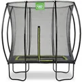Produktbild: EXIT-Toys Trampolin Silhouette, outdoor, 153 x 214cm, schwarz/neongrün, mit Netz, bis 100kg