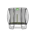 Produktbild: EXIT Toys Silhouette Trampolin - 153x214cm - Kompaktes Rechteckiges Gartentrampolin Outdoor für Kinder - Mit Sicherheitsnetz und Fußschutzsystem - Preisgünstig - Sicherer Einstieg - Schwarz