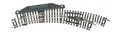 Produktbild: Fleischmann Spur N 22275 Elektrische Bogenweiche rechts R1/R2