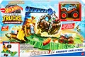 Produktbild: MATTEL Hot Wheels MT Arena Smashers HTP18 - Rhinomite-Angriffs-Challenge Spielset mit 1 Spielzeugtruck und 2 Autos