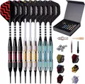 Produktbild: Dart Set 9 Stück 18g mit 50 Tipps 20 Ringen 27