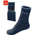 Produktbild: Sportsocken H.I.S, Herren, Gr. 35-38, blau (marine), Baumwollmischung, Rippstruktur, elastisch, Socken Sportsocken, mit Frottee & verstärkten Belastungszonen, Topseller
