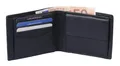 Produktbild: GlücksNugget Geldbörse Herrenbörse Herren Leder querformat schwarz 12x10x2 cm