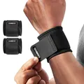 Produktbild: CAMBIVO Handgelenk Bandagen Krafttraining, 2 Stück Verstellbare Handgelenkstütze Wrist Wrap für Fitness, Gym, Sportschutz