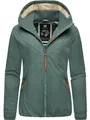 Produktbild: Ragwear Damen Winterjacke warmer Kurzmantel mit Kapuze Dizzie Winter Intl Pine Green23 Gr. L