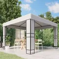 Produktbild: vidaXL Pavillon mit Doppeldach 3 x 3 m Weiß