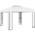 Produktbild: vidaXL Pavillon mit Doppeldach 3 x 3 m Weiß