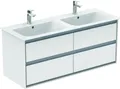 Produktbild: Ideal Standard Möbeldoppelwaschtisch-Unterschrank CONNECT AIR 1200 x 440 x 517 mm braun matt / weiß matt