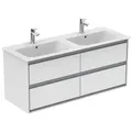 Produktbild: Ideal Standard Möbeldoppelwaschtisch-Unterschrank CONNECT AIR 1200 x 440 x 517 mm braun matt / weiß matt