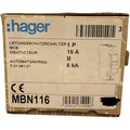 Produktbild: 12x HAGER Sicherung Sicherungsautomat 16A Leitungsschutzschalter B16 1-polig LS