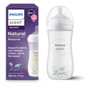 Produktbild: Philips AVENT, Natural Response Babyfläschchen 330 ml mit Durchflussrate 4, Sauger ab 3 Monaten (SCY906/11)