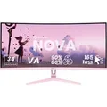 Produktbild: Nova 34T2K165, Gaming-Monitor 86.4 cm (34 Zoll), pink, UWQHD, VA, Curved, HDMI, DP, Lautsprecher, 165Hz Panel