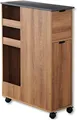 Produktbild: KESPER® Regal Nischenregal Spanplatte Holzdekor mit Lenkrollen/Servierwagen, 1-tlg.
